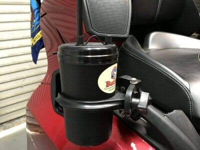 Butler NAR Passenger Set for Motorcycles With No Arm Rests. No longer necessary to purchase an armrest just to install the Butler Passenger Mug Holder.