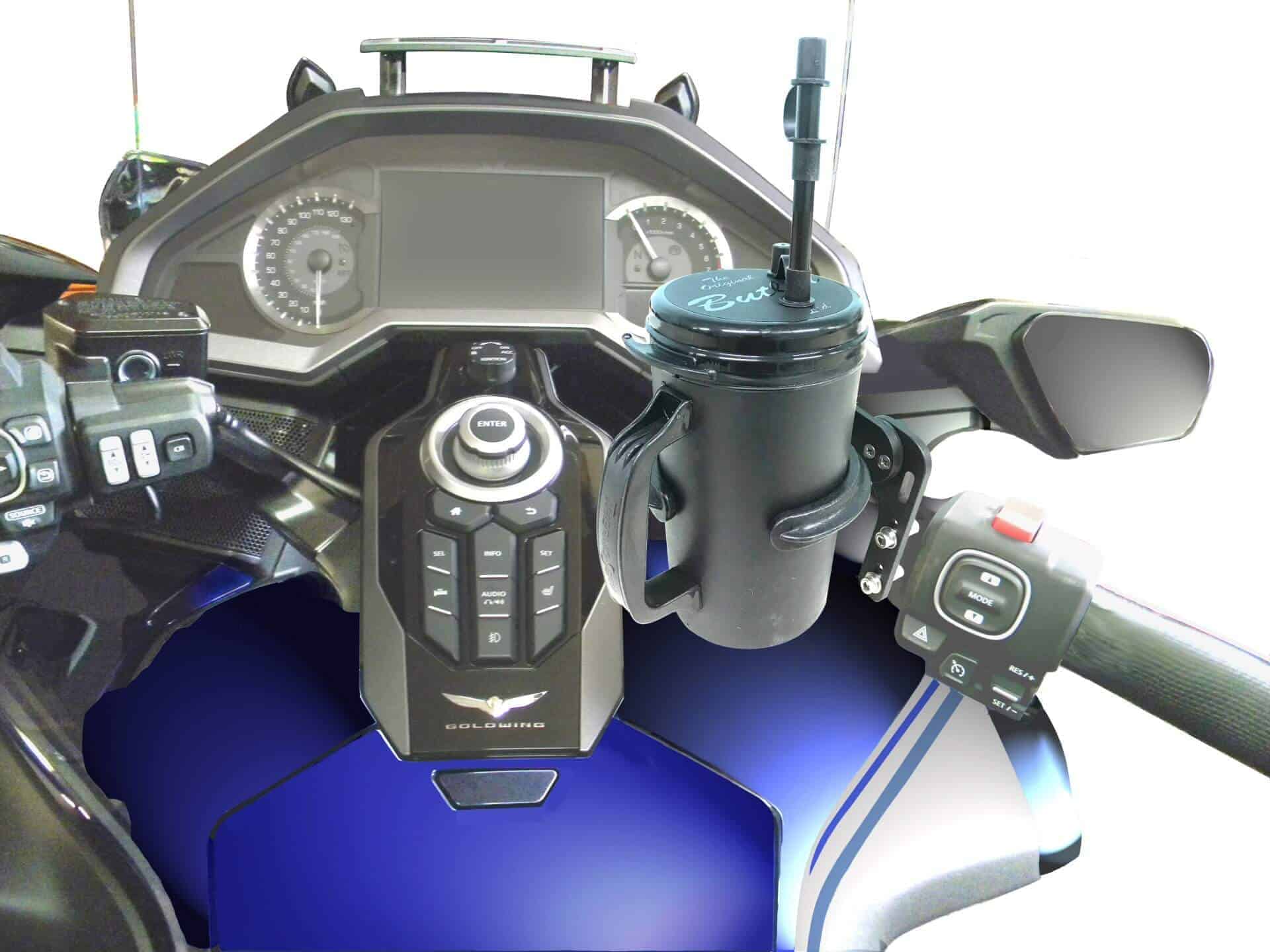 Deluxe Butler Driver Set for Motorcycles - Best Drink Holder System