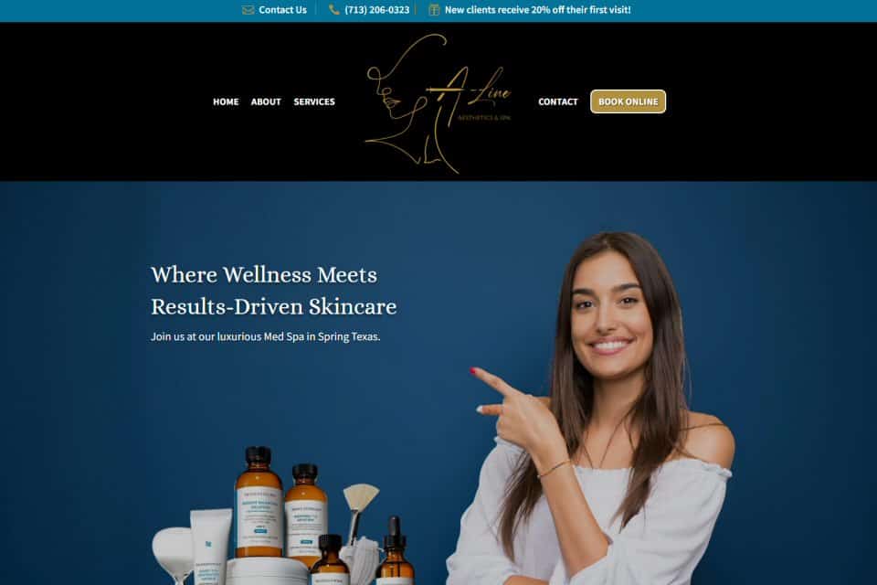 A-Line Aesthetics & Spa, Spring, TX by Glass Act